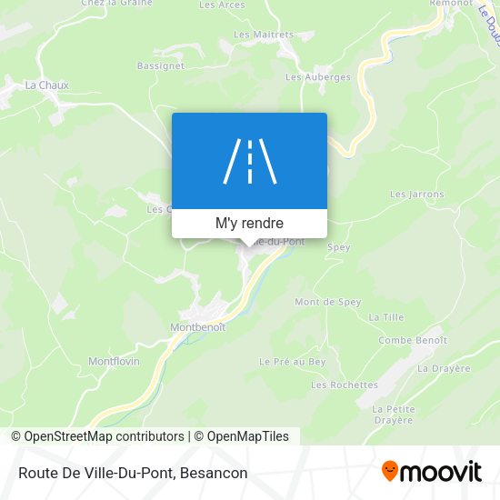 Route De Ville-Du-Pont plan