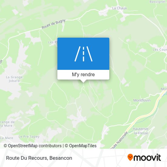 Route Du Recours plan