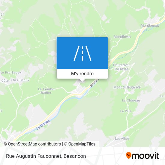 Rue Augustin Fauconnet plan