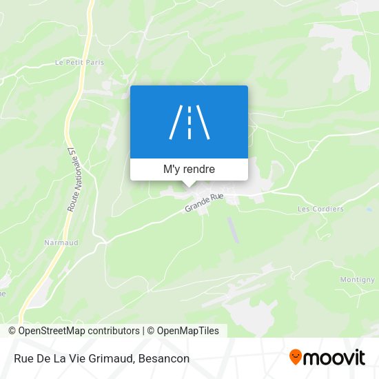 Rue De La Vie Grimaud plan