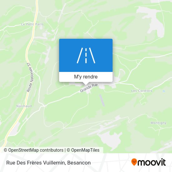 Rue Des Frères Vuillemin plan