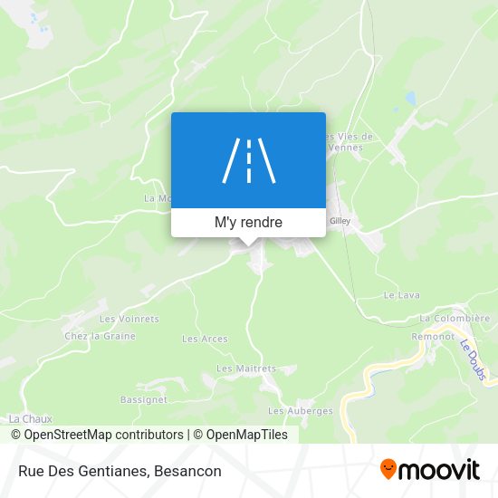 Rue Des Gentianes plan