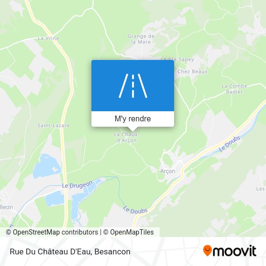 Rue Du Château D'Eau plan