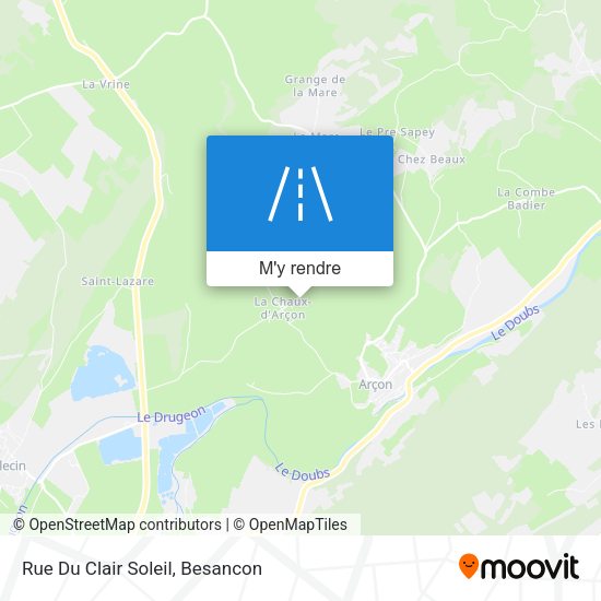 Rue Du Clair Soleil plan