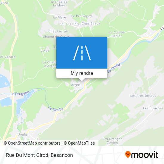 Rue Du Mont Girod plan