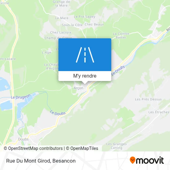 Rue Du Mont Girod plan