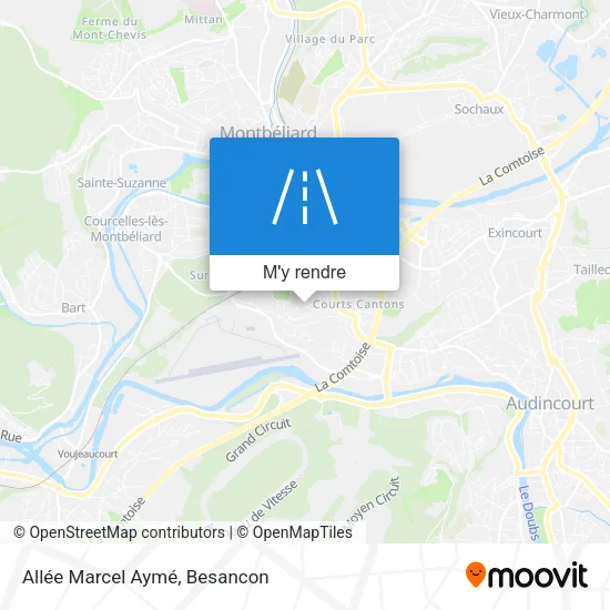 Allée Marcel Aymé plan