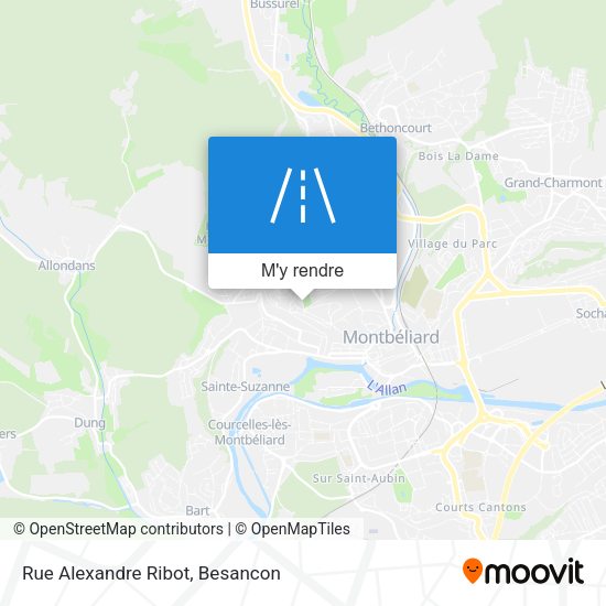 Rue Alexandre Ribot plan