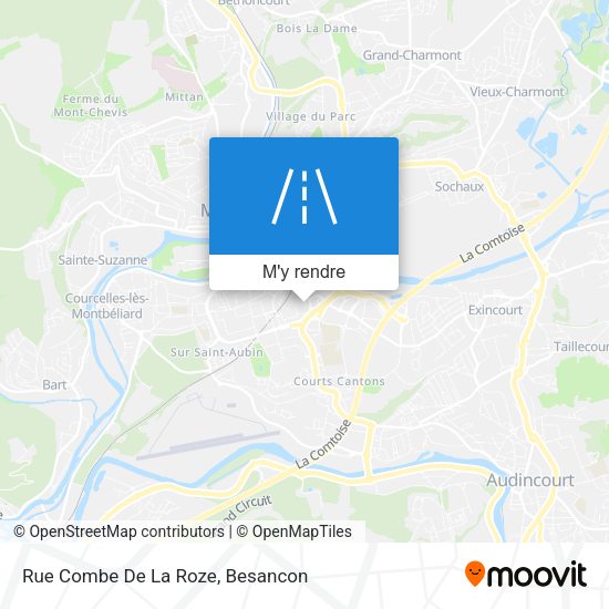 Rue Combe De La Roze plan