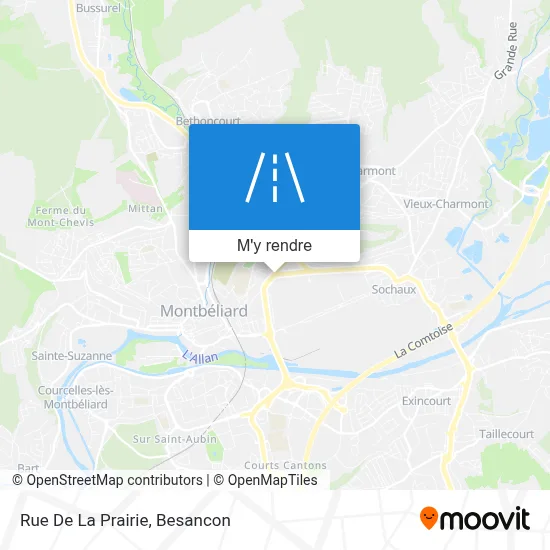 Rue De La Prairie plan