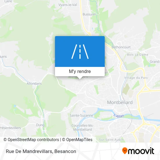 Rue De Mandrevillars plan