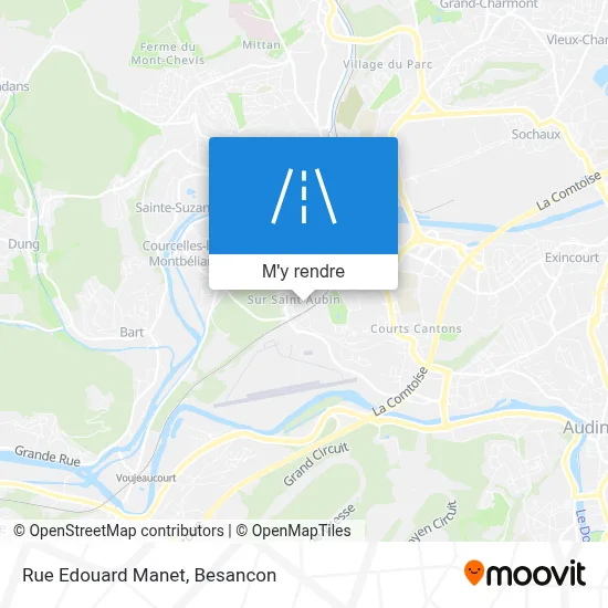 Rue Edouard Manet plan