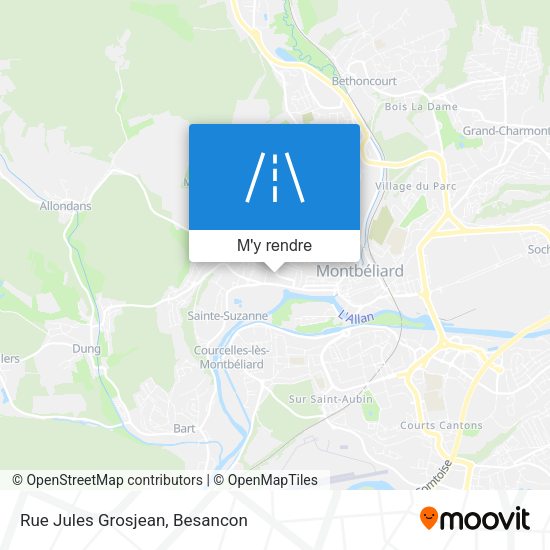 Rue Jules Grosjean plan