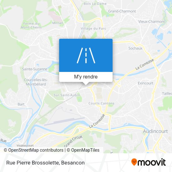 Rue Pierre Brossolette plan