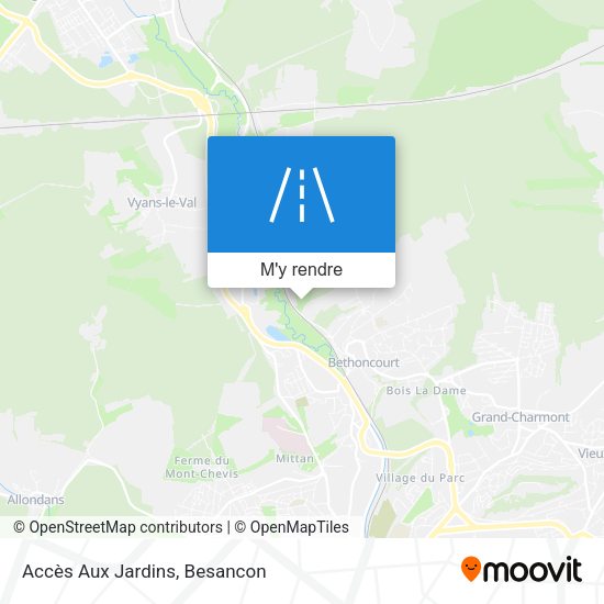 Accès Aux Jardins plan