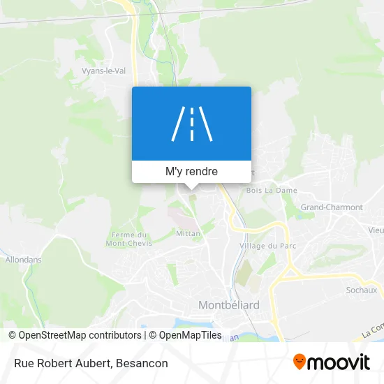 Rue Robert Aubert plan