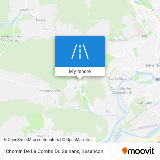 Chemin De La Combe Du Sainans plan