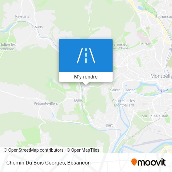 Chemin Du Bois Georges plan