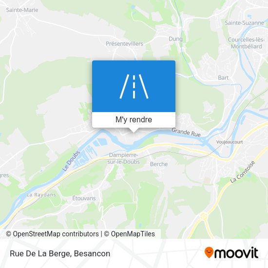 Rue De La Berge plan