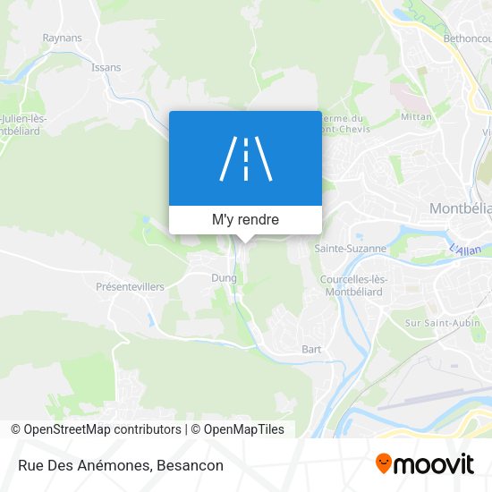 Rue Des Anémones plan