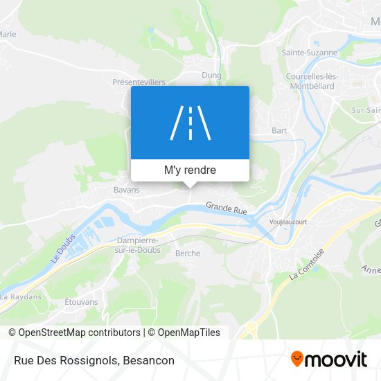Rue Des Rossignols plan