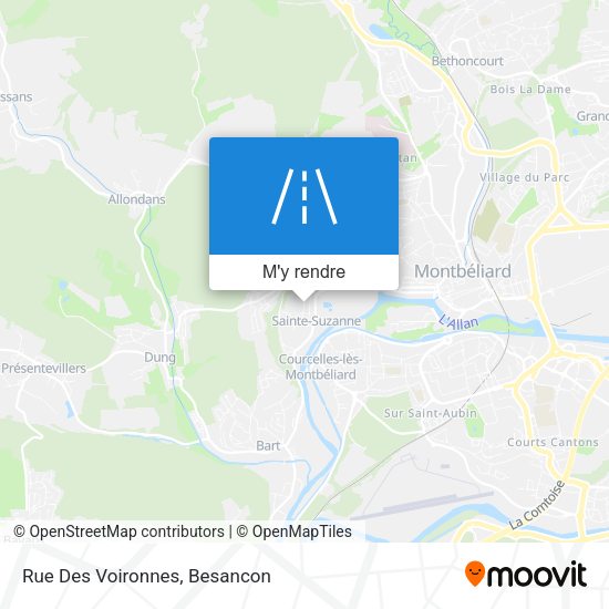Rue Des Voironnes plan