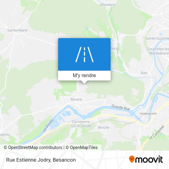 Rue Estienne Jodry plan