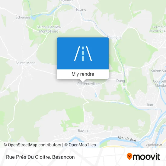 Rue Prés Du Cloitre plan