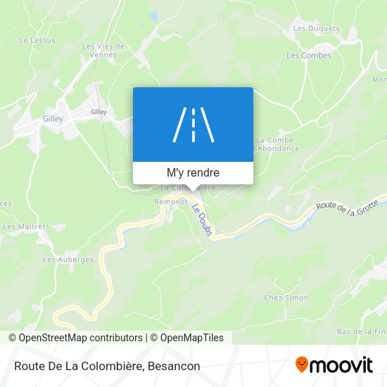 Route De La Colombière plan