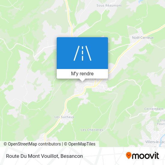 Route Du Mont Vouillot plan