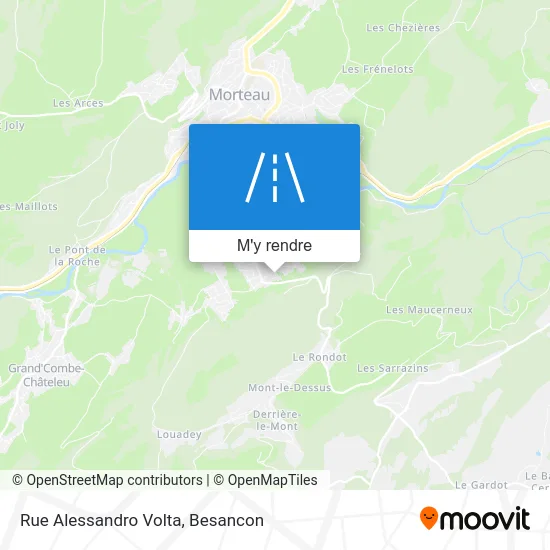 Rue Alessandro Volta plan