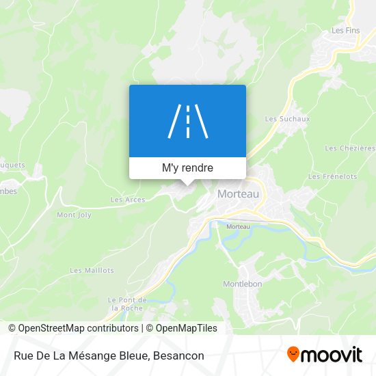 Rue De La Mésange Bleue plan