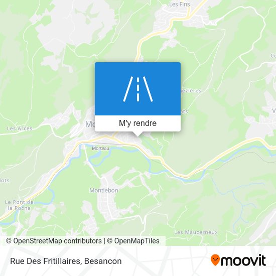 Rue Des Fritillaires plan