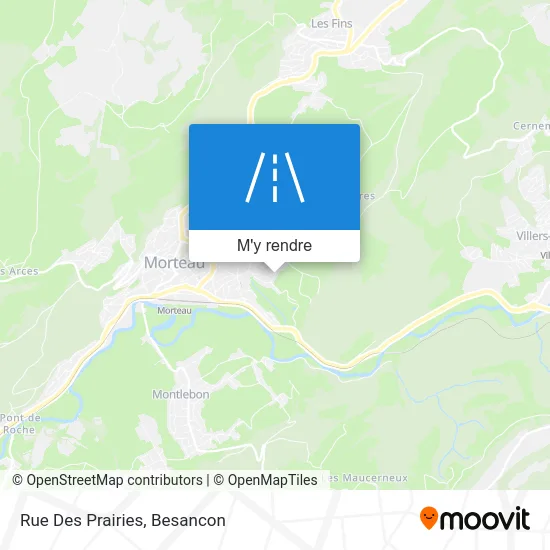 Rue Des Prairies plan