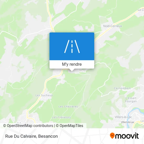 Rue Du Calvaire plan