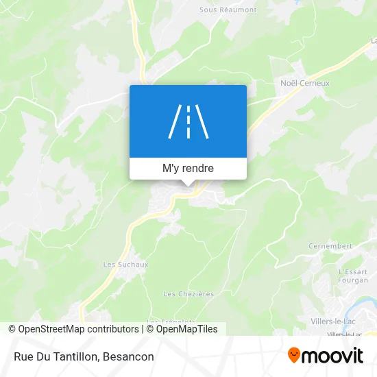 Rue Du Tantillon plan