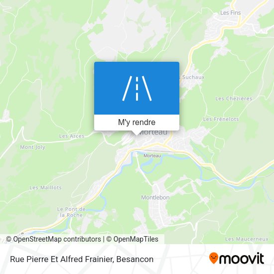 Rue Pierre Et Alfred Frainier plan