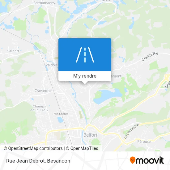 Rue Jean Debrot plan