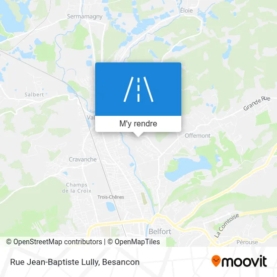 Rue Jean-Baptiste Lully plan