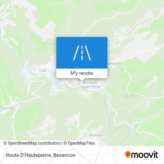 Route D'Hautepierre plan