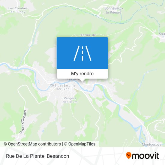 Rue De La Plante plan