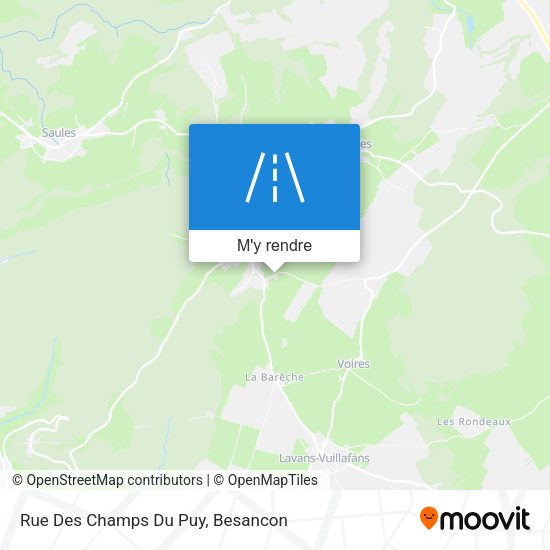 Rue Des Champs Du Puy plan