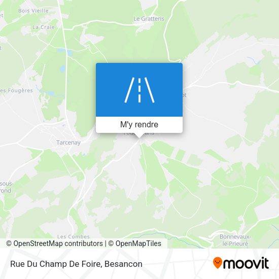 Rue Du Champ De Foire plan