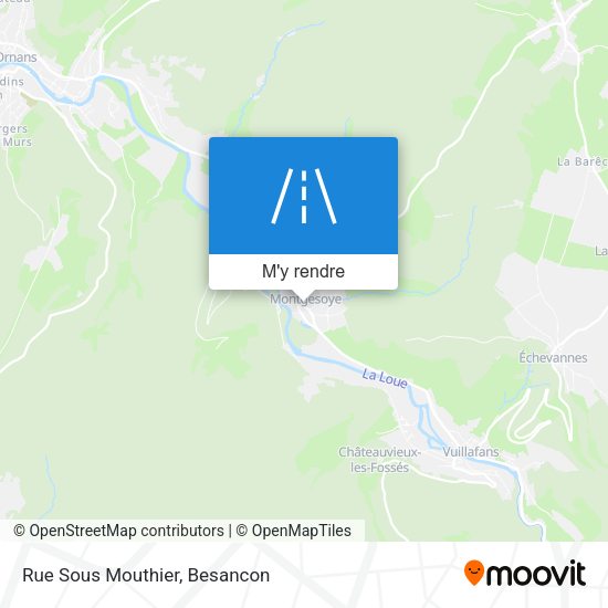 Rue Sous Mouthier plan