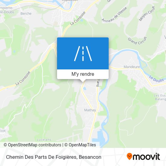 Chemin Des Parts De Foigières plan