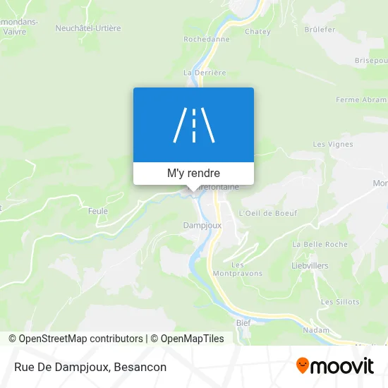 Rue De Dampjoux plan