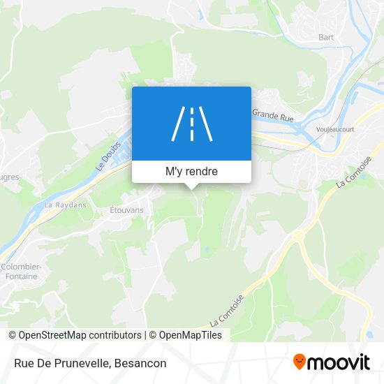 Rue De Prunevelle plan