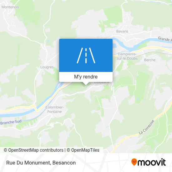 Rue Du Monument plan