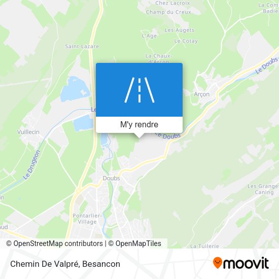 Chemin De Valpré plan