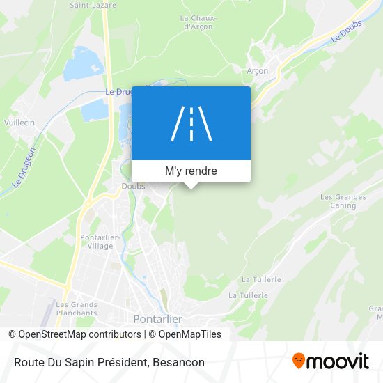 Route Du Sapin Président plan